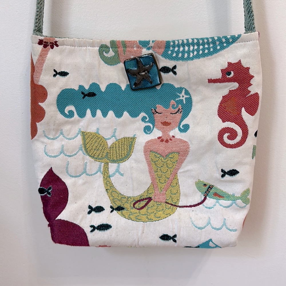 Tasselled Totes mermaid crossbody bag